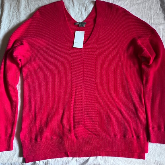 VINCE Double V Cashmere Sweater - Picture 3 of 8